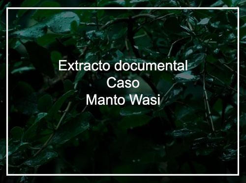 Extracto documental Caso Manto Wasi